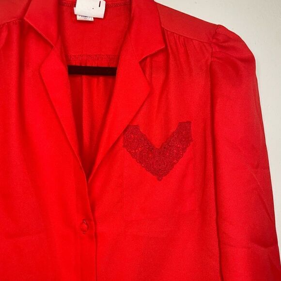 The International Ladies Garment Workers Union Vintage Red Blouse - Picture 10 of 13
